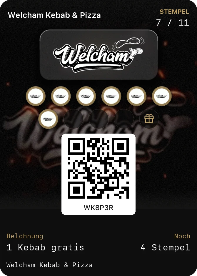 Karte von Welcham Kebab & Pizza